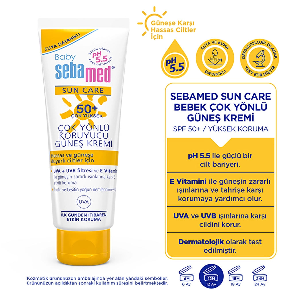 Sebamed Baby Sun Care Waterproof SPF 50+ Versatile Protective Baby Sun Cream 75 ml