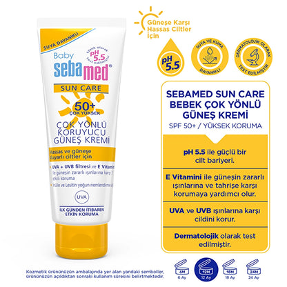 Sebamed Baby Sun Care Waterproof SPF 50+ Versatile Protective Baby Sun Cream 75 ml