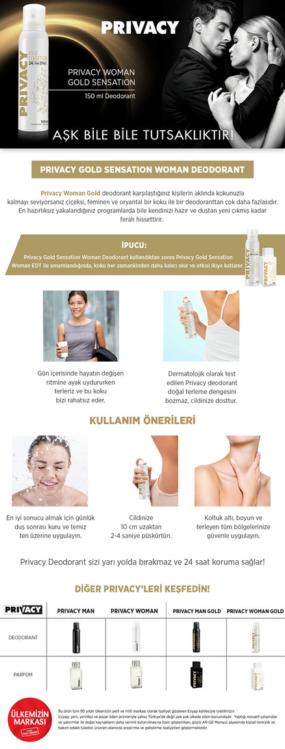 Privacy Gold Sensation Women&