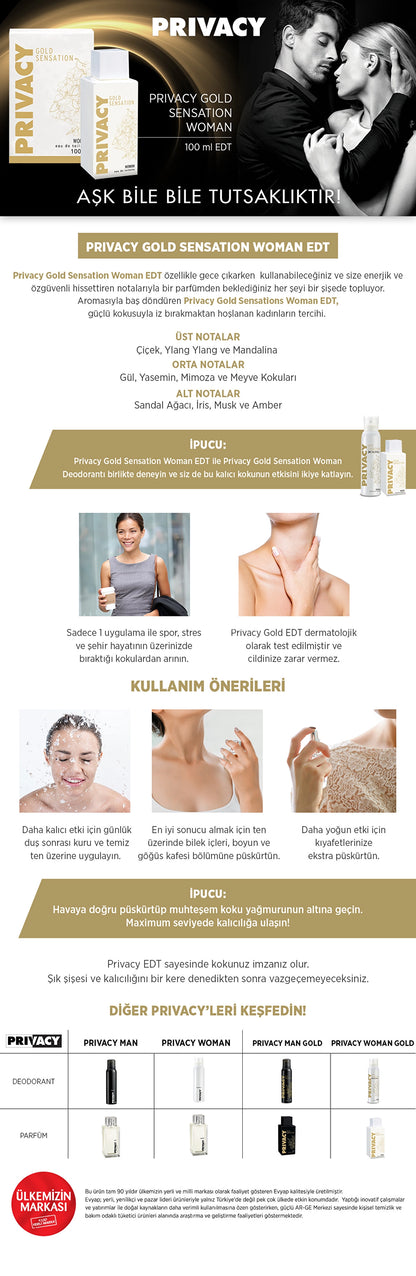 Privacy Gold Sensation Women&