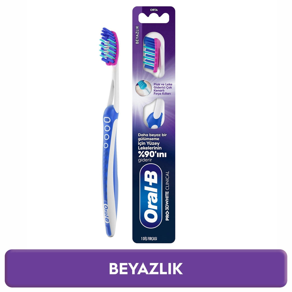 Oral-B Pro-3D White Clinical Whiteness Toothbrush (Medium)