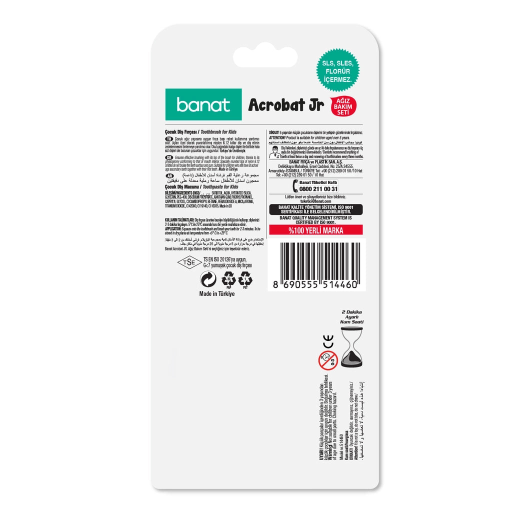 Banat Acrobat Jr. Oral Care Set (Soft)