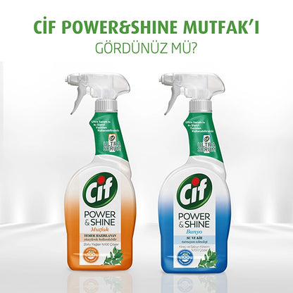 Cif Power &amp; Shine Spray Cleaner Kitchen Degreaser 750 ml