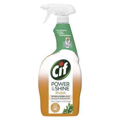 Cif Power &amp; Shine Spray Cleaner Kitchen Degreaser 750 ml