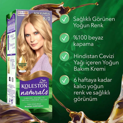 Wella Koleston Naturals Hair Dye 8/0 Light Brunette