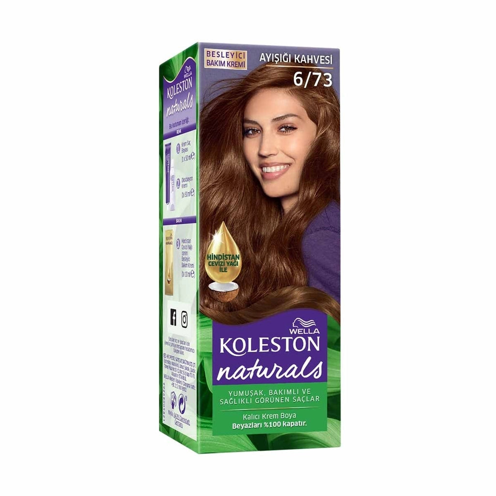 Wella Koleston Naturals Hair Dye 6/73 Moonlight Brown
