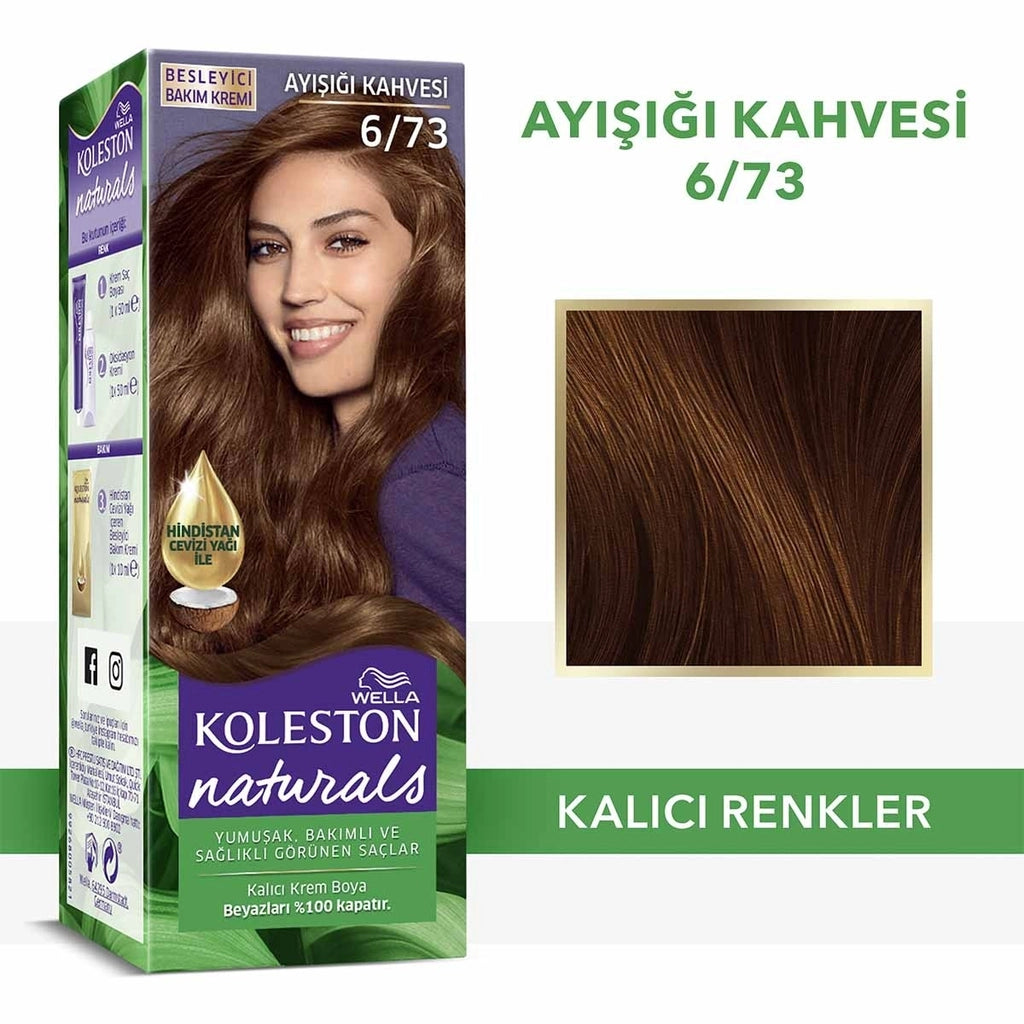 Wella Koleston Naturals Hair Dye 6/73 Moonlight Brown