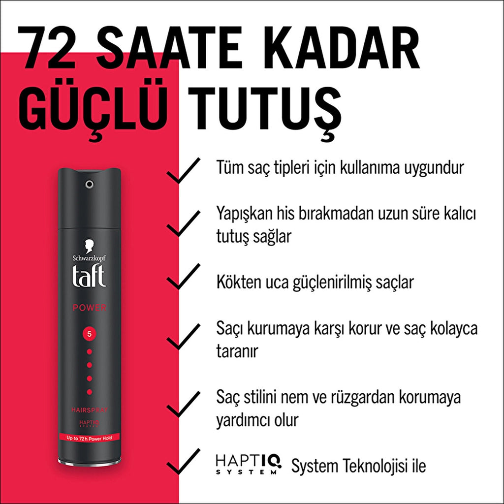 Taft Power Caffeine Hair Spray 250 ml