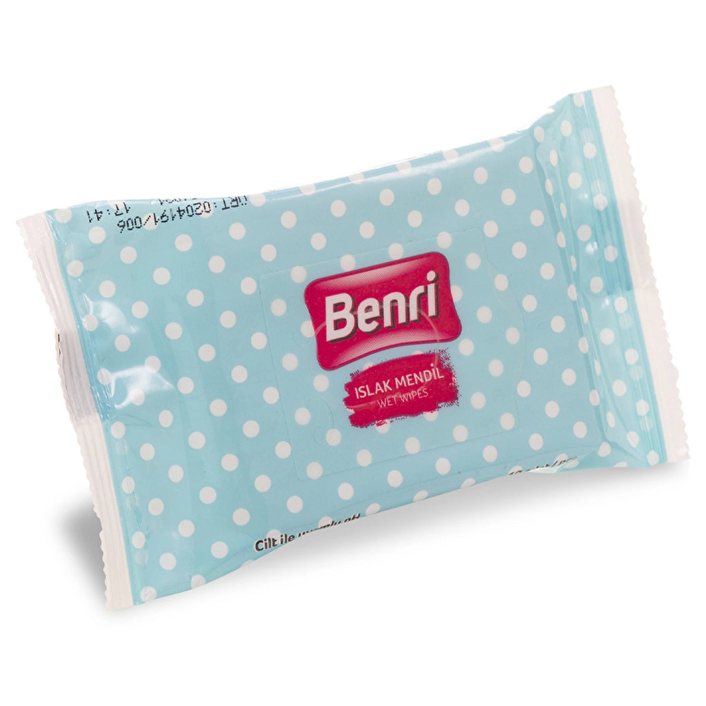 Benri Mini Wet Pocket Wipes Set of 3