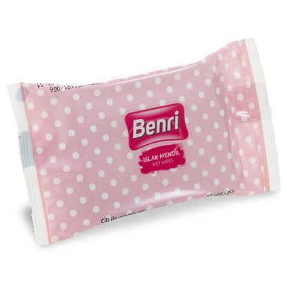 Benri Mini Wet Pocket Wipes Set of 3