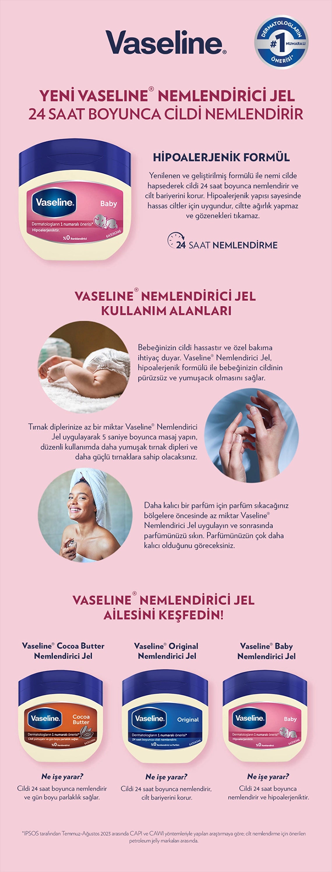 Vaseline Moisturizing Gel Baby 100 ml