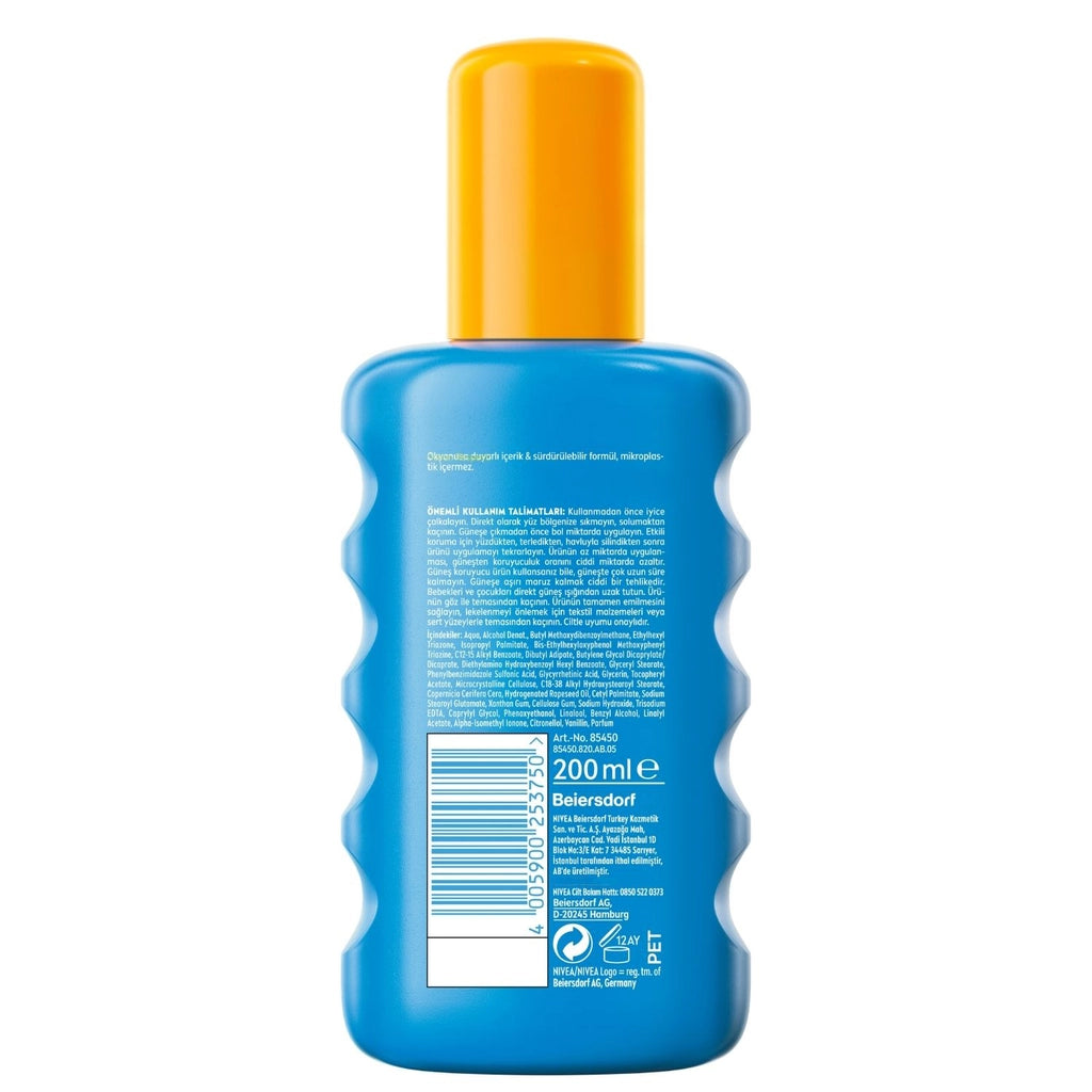 Nivea Sun SPF50 Sunscreen and Tan Sunscreen Spray 200 ml