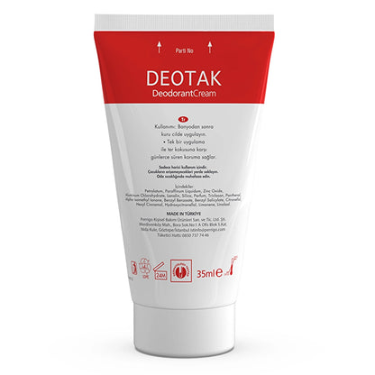 Deotak Unisex Cream Deodorant Classic 35 ml