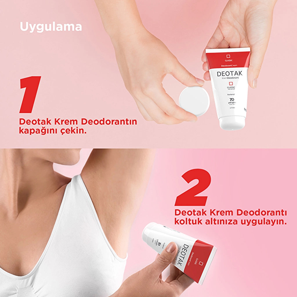 Deotak Unisex Cream Deodorant Classic 35 ml