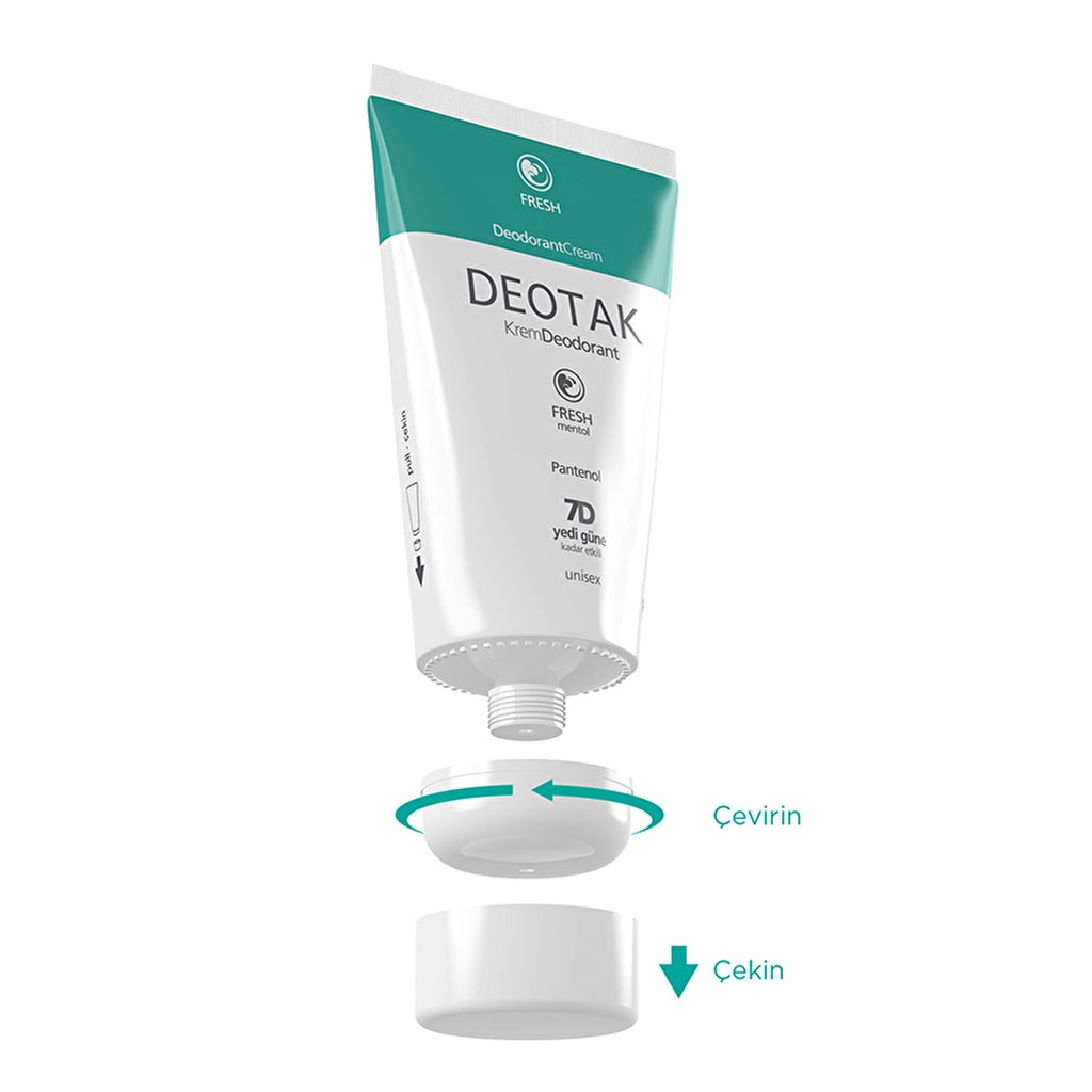 Deotak Unisex Cream Deodorant Fresh 35 ml