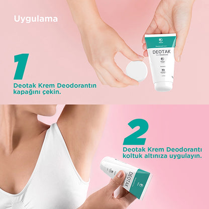 Deotak Unisex Cream Deodorant Fresh 35 ml
