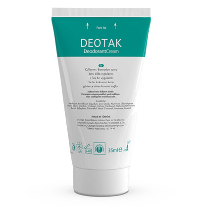 Deotak Unisex Cream Deodorant Fresh 35 ml