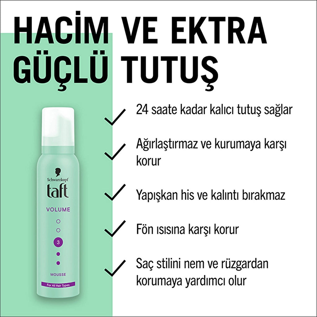 Taft Volume Hair Mousse 150 ml
