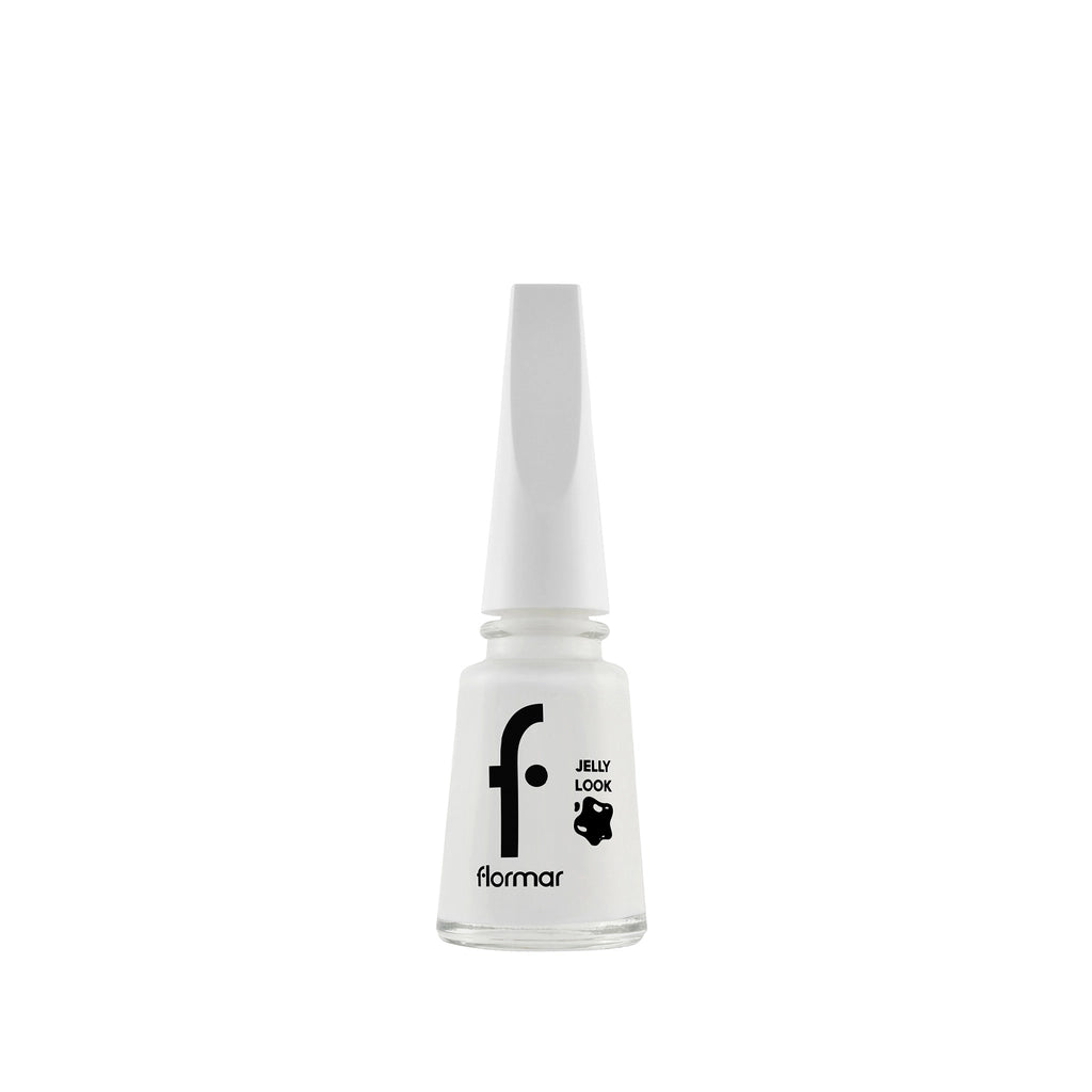 Flormar Jelly Look Intensely Pigmented and Gel Look Nail Polish JL01 Pure Milk