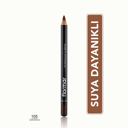 Flormar Waterproof and Intensely Pigmented Matte Eye Pencil 114 Blue Sky