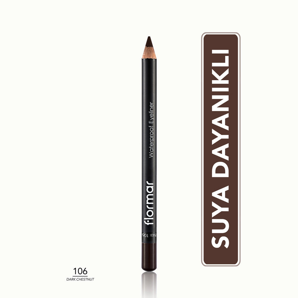 Flormar Waterproof and Intensely Pigmented Matte Eye Pencil 114 Blue Sky