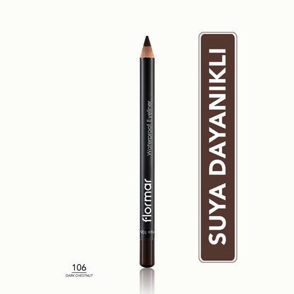 Flormar Waterproof and Intensely Pigmented Matte Eye Pencil 114 Blue Sky