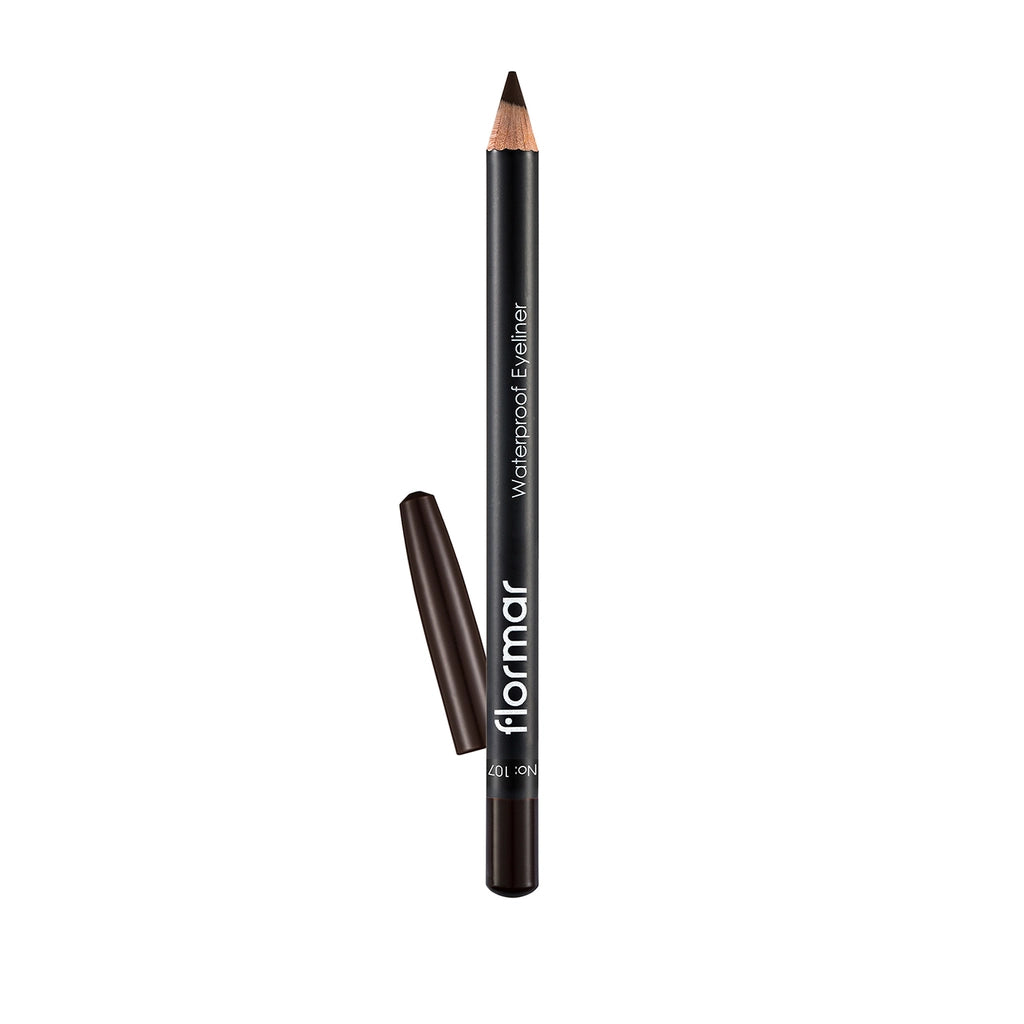 Flormar Waterproof and Intensely Pigmented Matte Eye Pencil 107 Copper Brown
