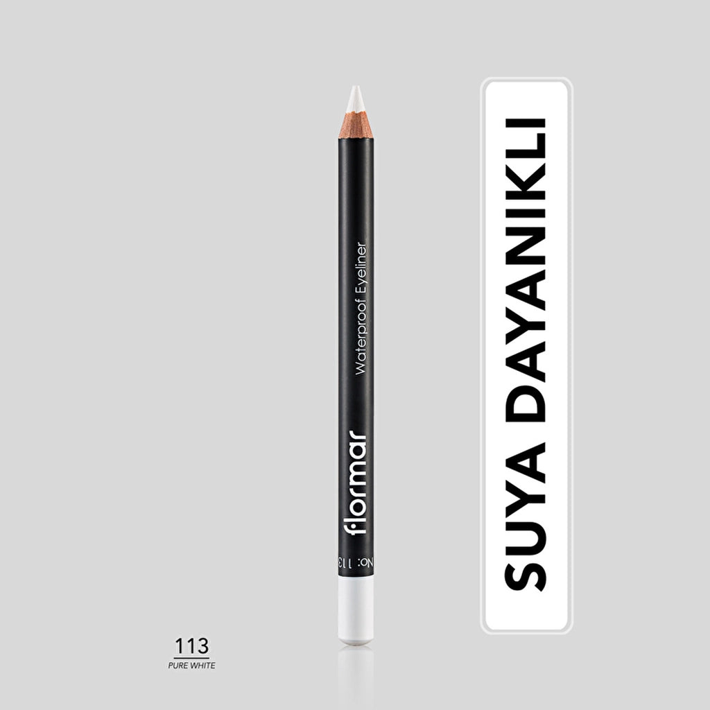 Flormar Waterproof and Intensely Pigmented Matte Eye Pencil 107 Copper Brown