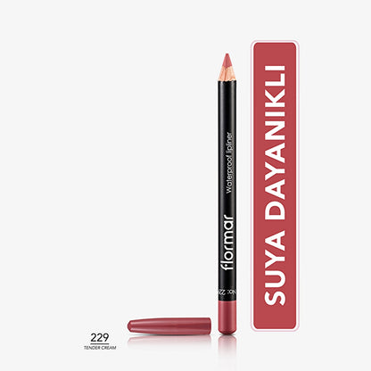 Flormar Waterproof and Intensely Pigmented Matte Lip Pencil 203 Subdued Pink