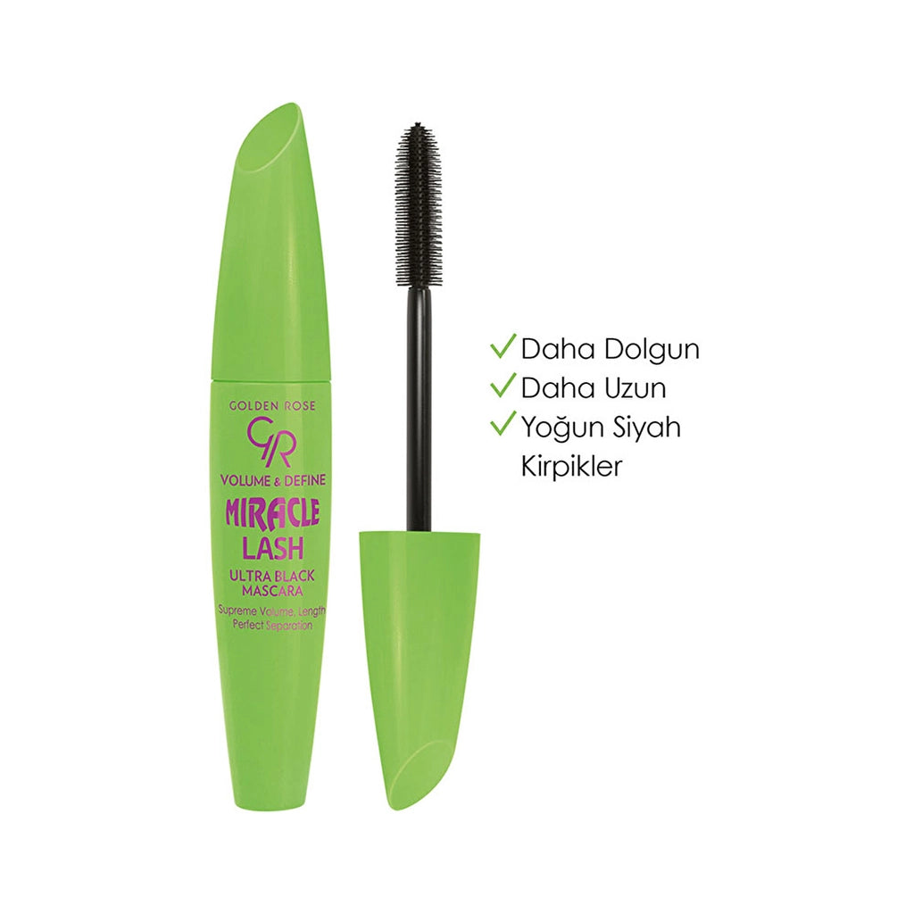 Golden Rose Volume &amp; Define Miracle Lash Ultra Black Mascara