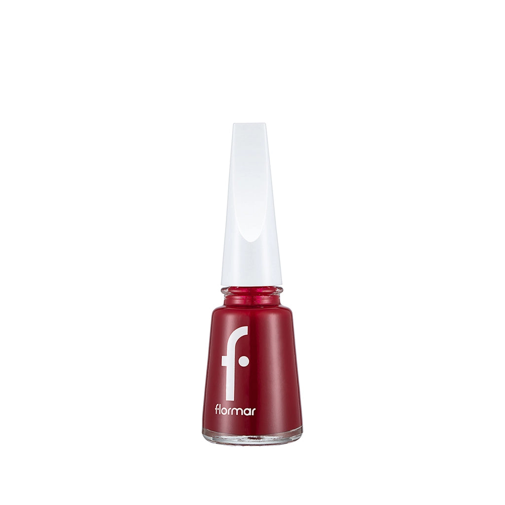 Flormar Nail Enamel Intensely Pigmented Nail Polish 406 Dark Red