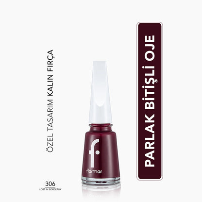 Flormar Nail Enamel Intensely Pigmented Nail Polish 305 Beige Latte