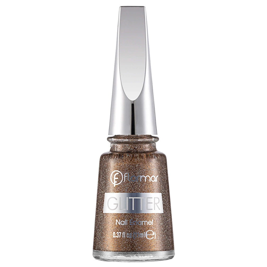 Flormar Glitter Translucent Glitter Nail Polish GL07 Sapphire Shine