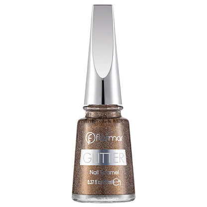Flormar Glitter Translucent Glitter Nail Polish GL07 Sapphire Shine