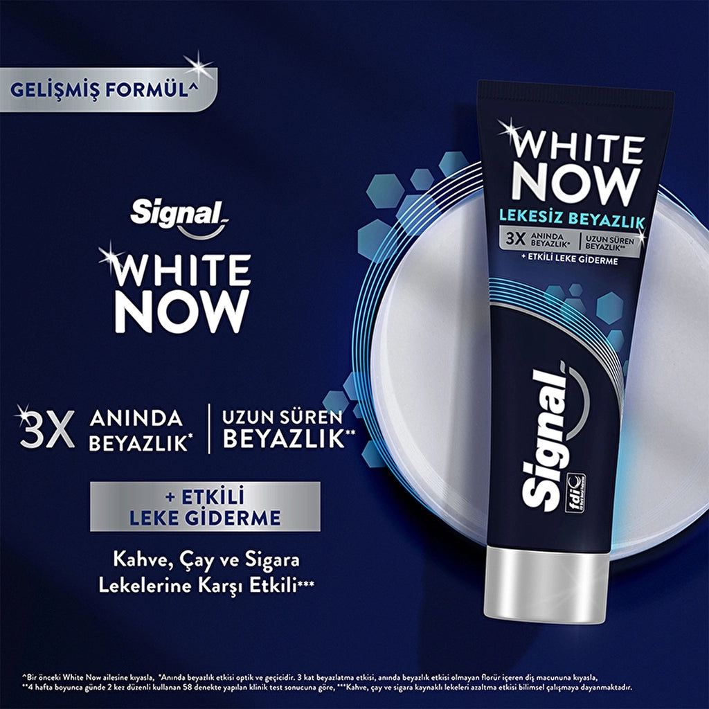 Signal White Now Spotless Whiteness Instant Whitening Anti-Stain Toothpaste 75 ml