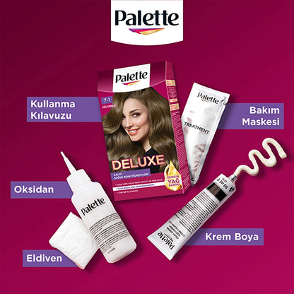 Palette Deluxe Intense Colors Hair Dye 7-1 Noble Auburn