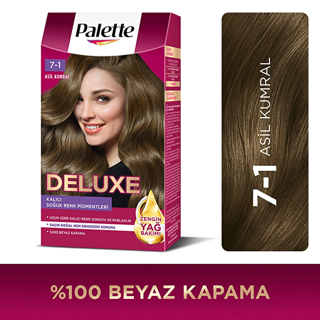 Palette Deluxe Intense Colors Hair Dye 7-1 Noble Auburn