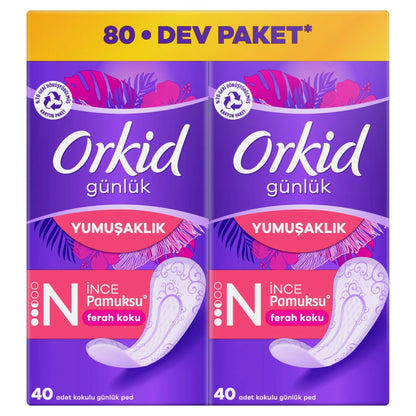 Orkid Leaf Cotton Daily Pad Deo Fresh Giant Economy Pack 80&