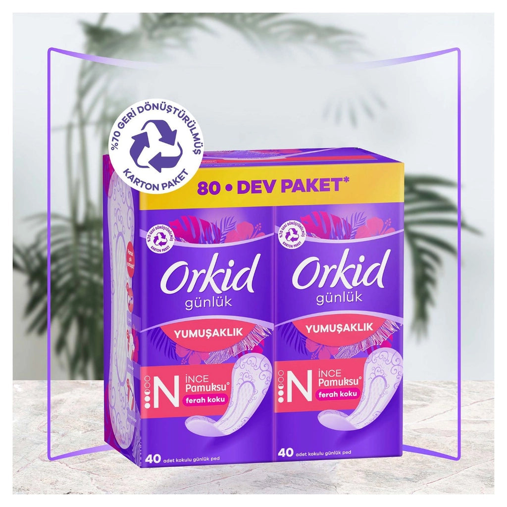 Orkid Leaf Cotton Daily Pad Deo Fresh Giant Economy Pack 80&