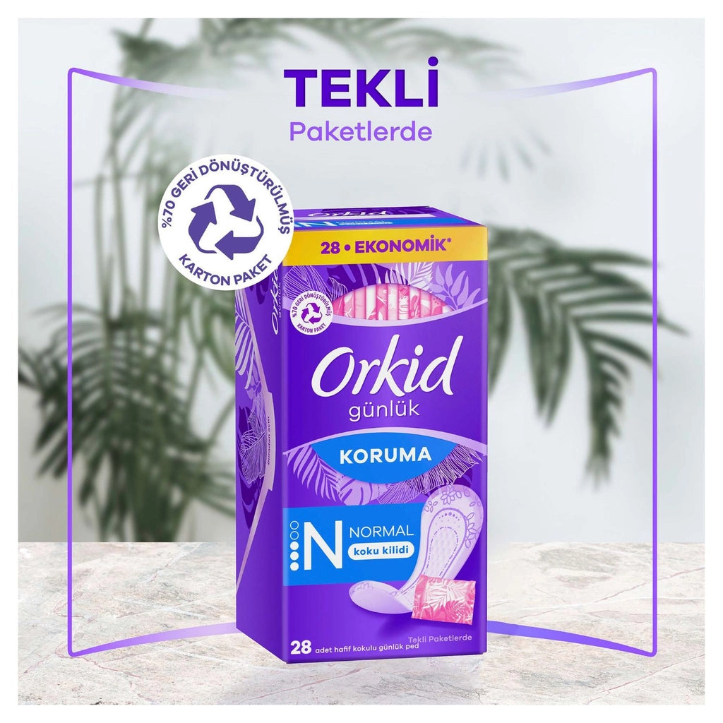 Orkid Daily Protection Daily Pads Normal 28 Pack