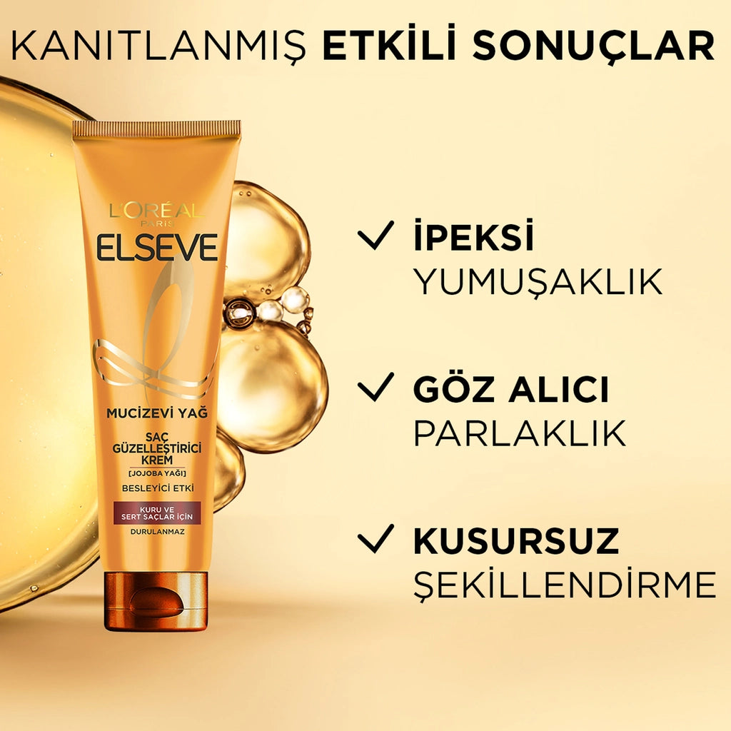 Loreal Paris Elseve Miraculous Oil Hair Beautifying Cream 150 ml (Dry and Hard Hair)