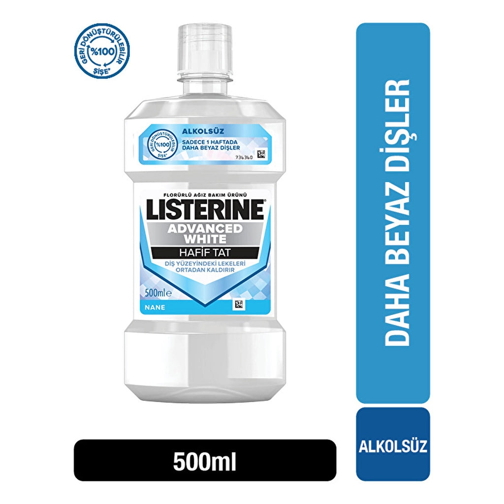Listerine Mouthwash Advanced White 500 ml