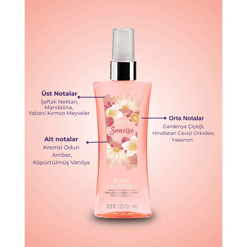 Body Fantasies Body Spray Sweet Sunrise Fantasy 94 ml