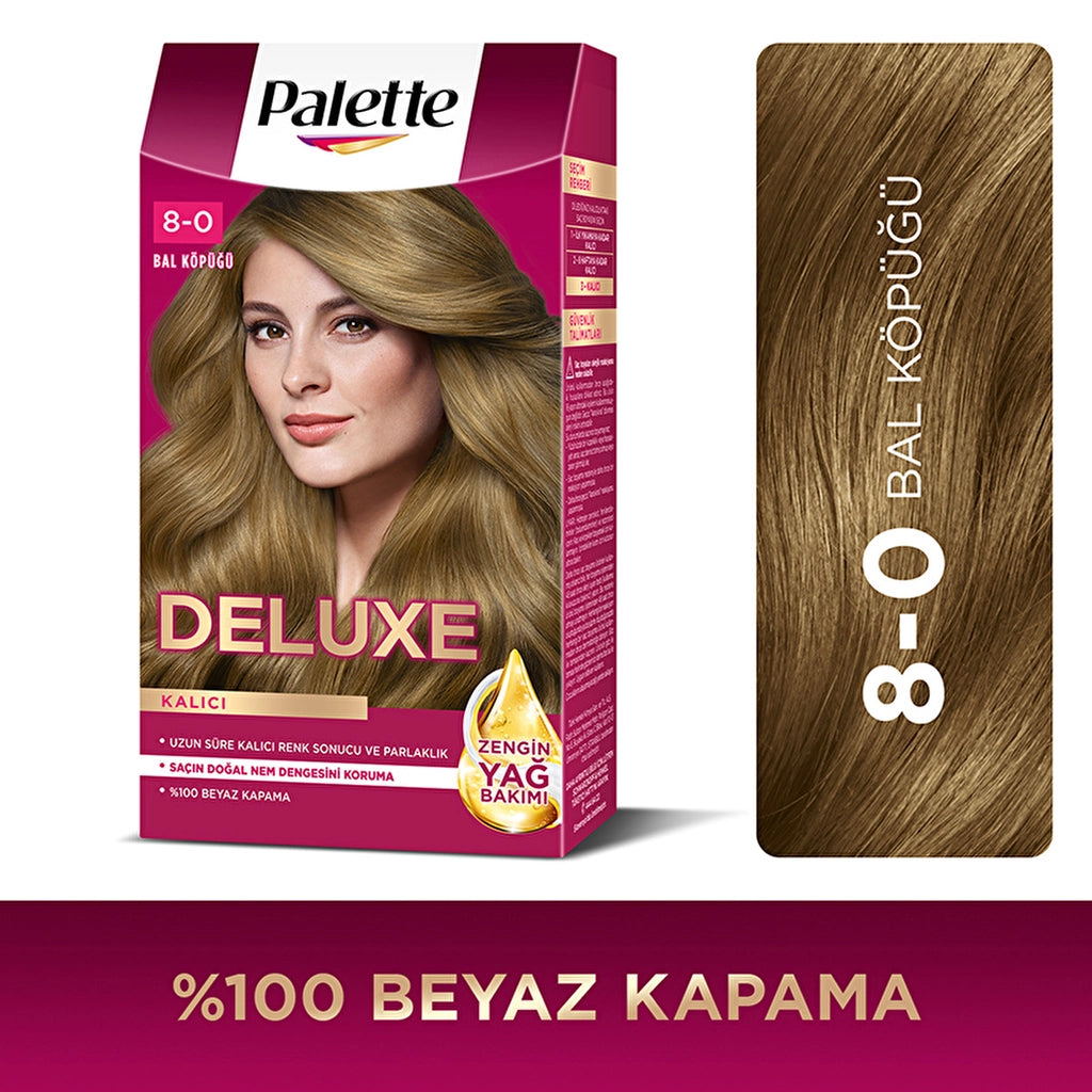 Palette Deluxe Hair Dye 8-0 Honey Foam