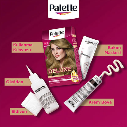 Palette Deluxe Hair Dye 8-0 Honey Foam