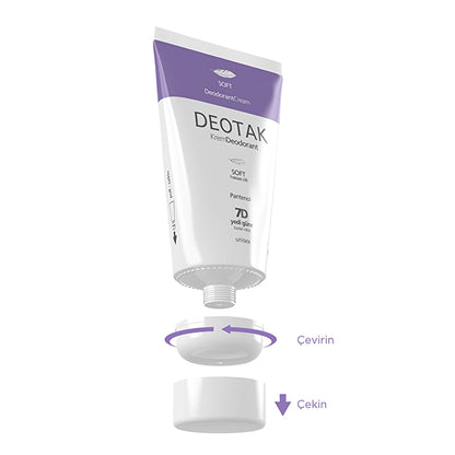 Deotak Unisex Cream Deodorant Soft 35 ml