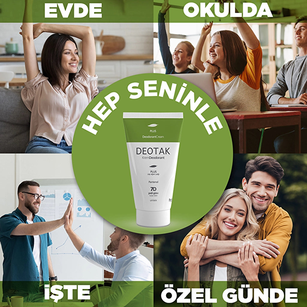 Deotak Unisex Cream Deodorant Plus 35 ml