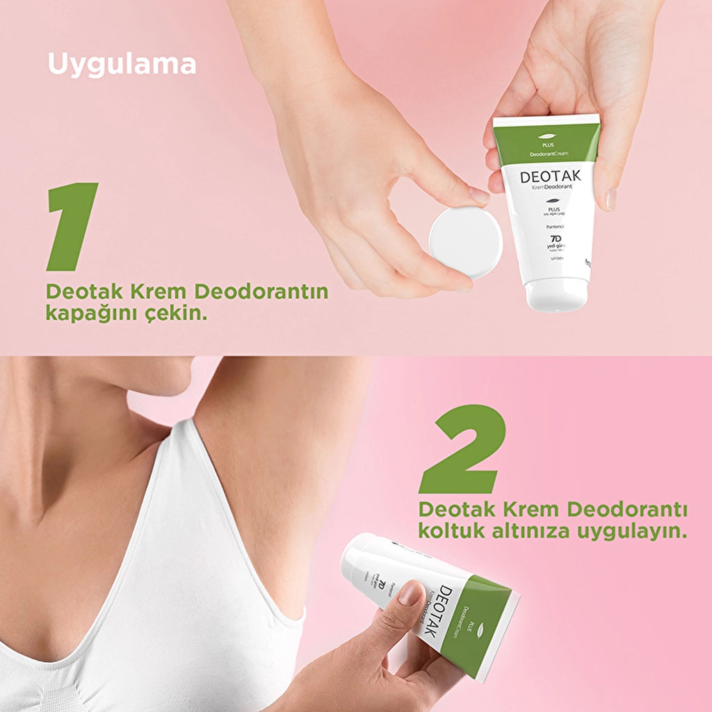 Deotak Unisex Cream Deodorant Plus 35 ml
