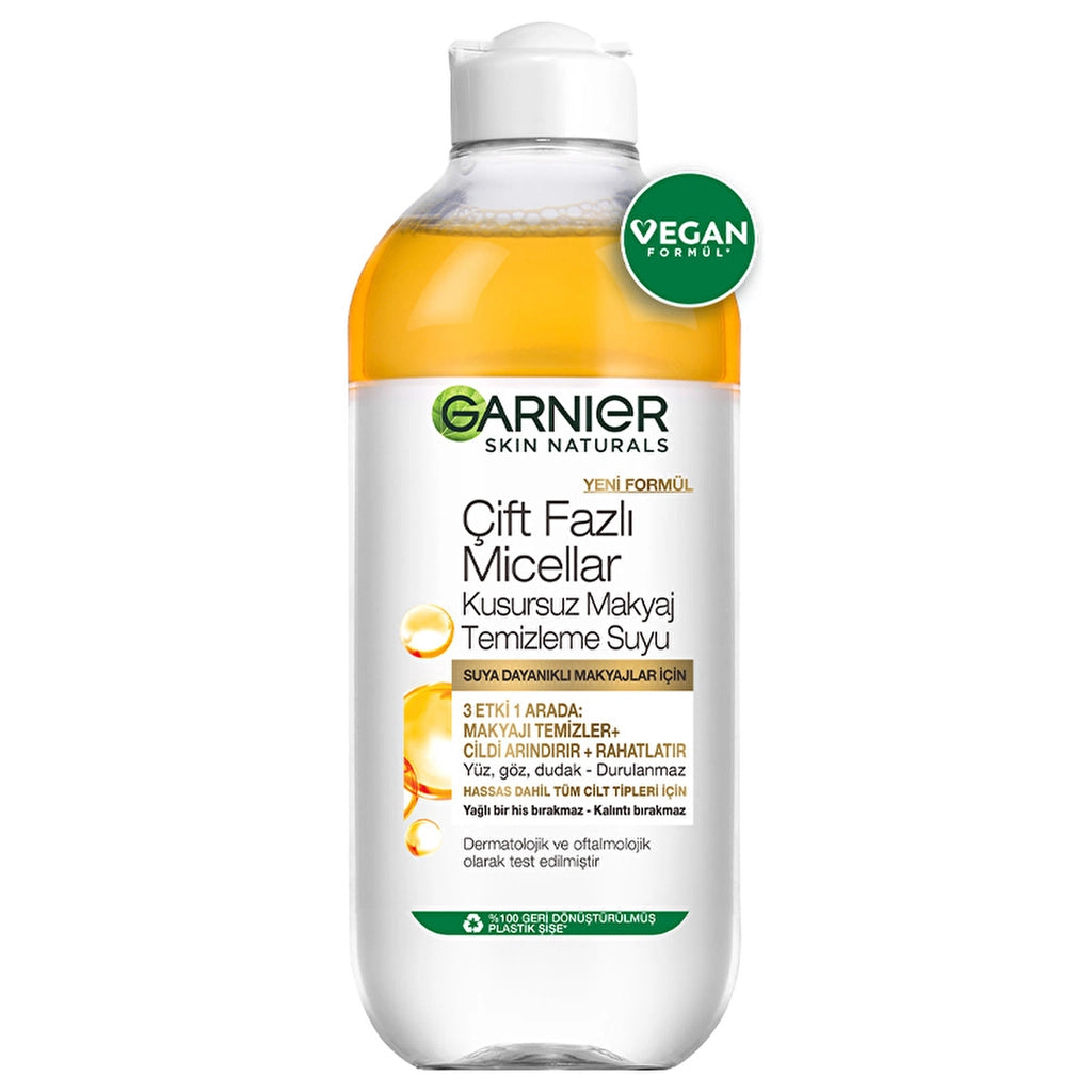 Garnier Dual Phase Micellar Perfect Makeup Cleansing Water 400 ml