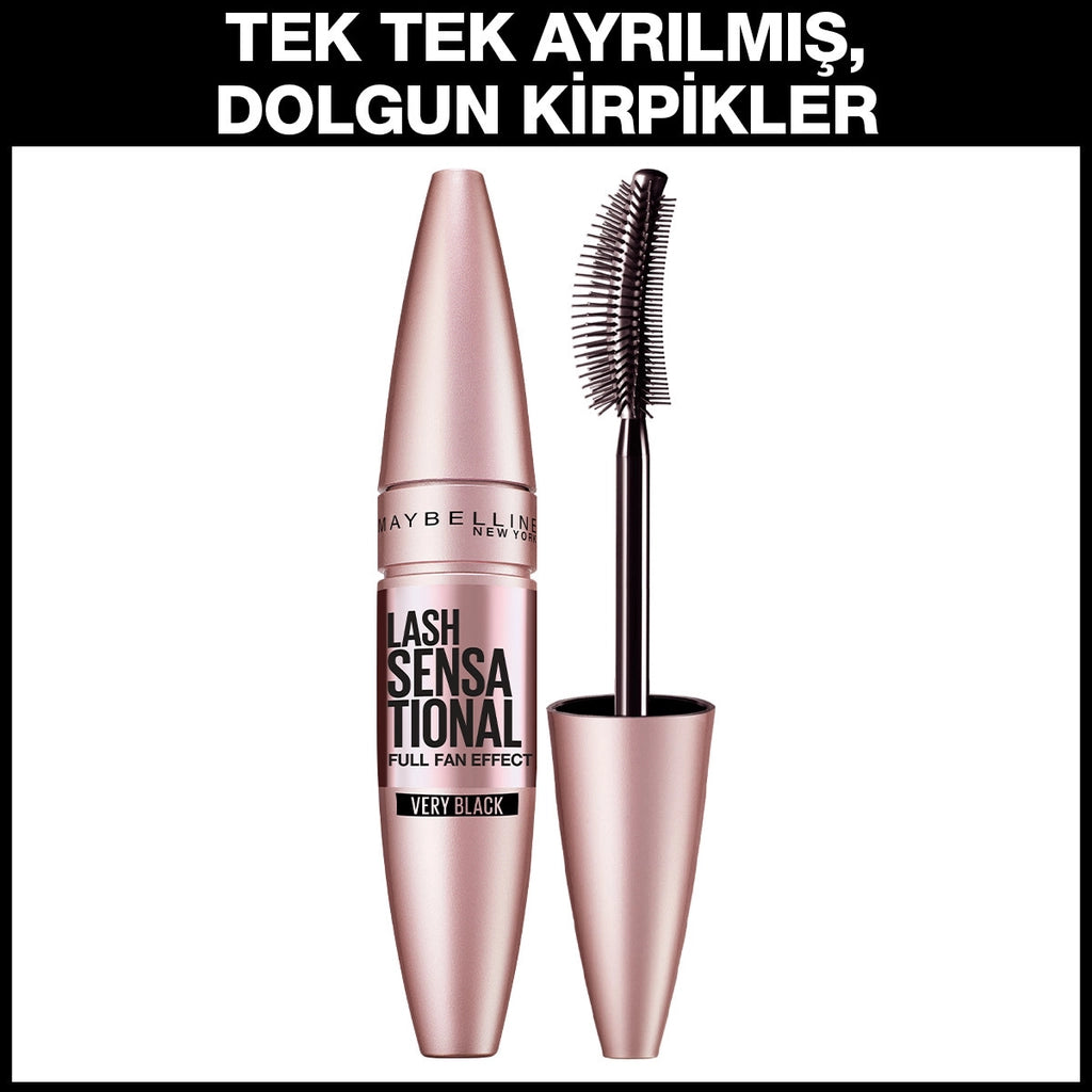 Maybelline New York Lash Sensational Black Mascara with Fan Effect